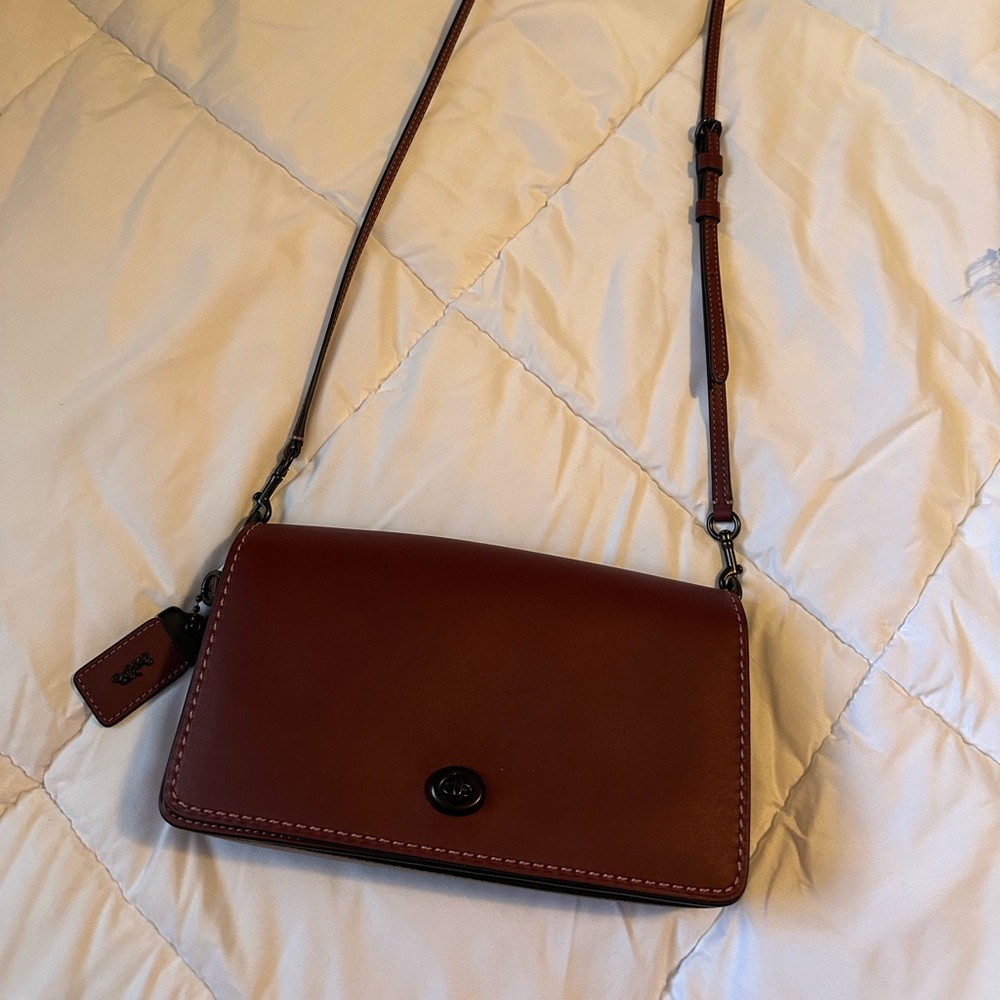Coach Crossbody Bag in Rich Burgandy